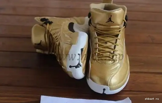 Authentic Air Gold 12 Jordan Pinnacle 0513